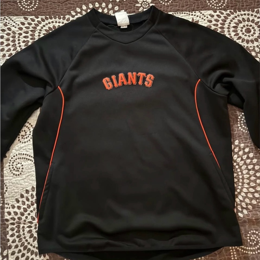 San Francisco Giants Majestic Therma Base Pullover - Authentic MLB Sweatshirt